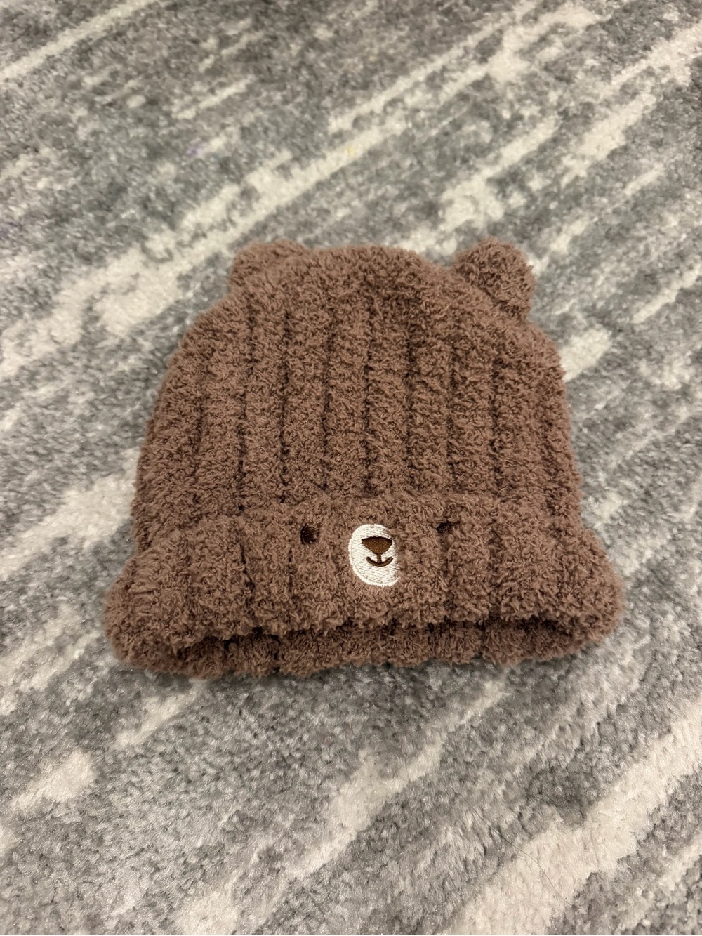 Capelli of New York Brown Plush Bear Ear Kids Hat